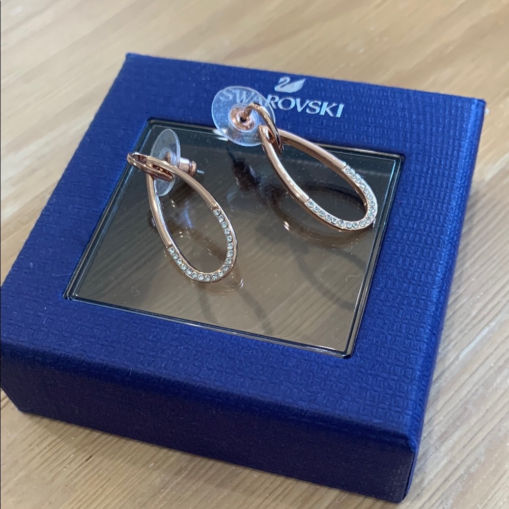 Swarovski Rose Gold Earrings